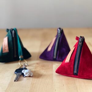 Suede Rice Dumpling Coin Pouch